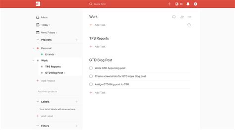 todoist gtd|Die besten Getting Things Done Apps